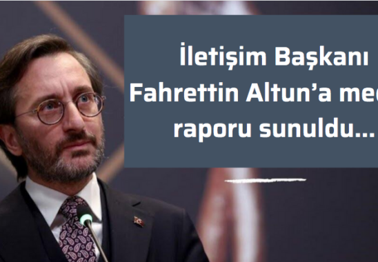 İletişim Başkani Fahrettin Altuna medya raporu sunuldu...