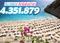 Antalya’ya bu yıl gelen turist sayısı 4 milyonu aştı