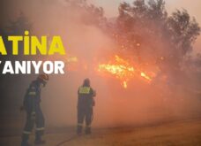 Atina’da orman yangını